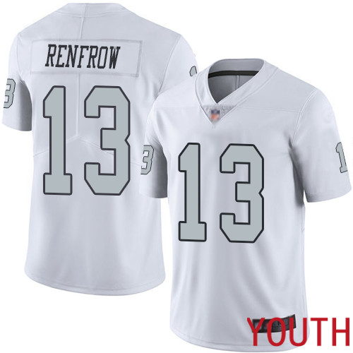 Oakland Raiders Limited White Youth Hunter Renfrow Jersey NFL Football #13 Rush Vapor Untouchable Jersey